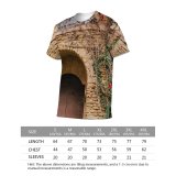yanfind Adult Full Print T-shirts (men And Women) Building Wall Architecture Travel Window Stone Traditional Arch Town Family Facade Brick