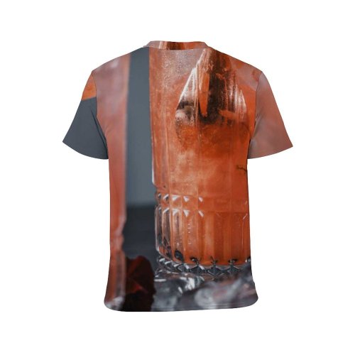 yanfind Adult Full Print T-shirts (men And Women) Bar Cocktail Glass Juice Cola Cool Vodka Thirst Whisky Liquor
