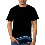 yanfind Adult Full Print T-shirts (men And Women) Art Dark Abstract Chrome Design Retro Metallic Sharp Stainless Insubstantial Disjunct