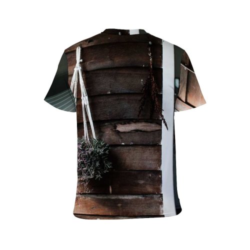 yanfind Adult Full Print T-shirts (men And Women) Clean Construction Cozy Decor Decoration Design Detail Door Dwell Empty Flower