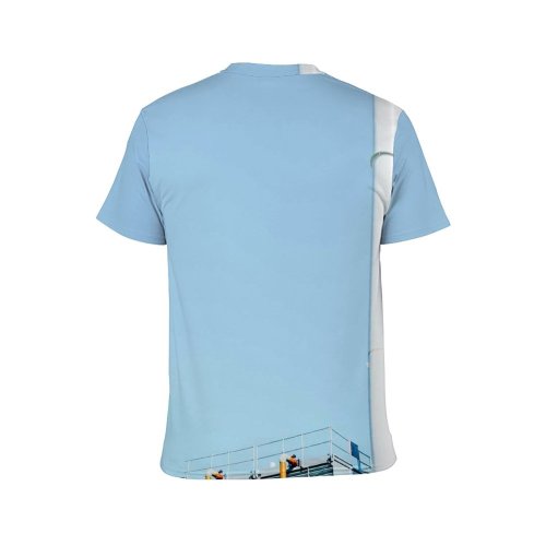 yanfind Adult Full Print T-shirts (men And Women) Architecture Buildings Exterior Factory Metal Plant Sky Structure Tall