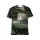 yanfind Adult Full Print T-shirts (men And Women) Wood Light Landscape Building Garden Leaf Architecture Tree Fall Window Flower Home