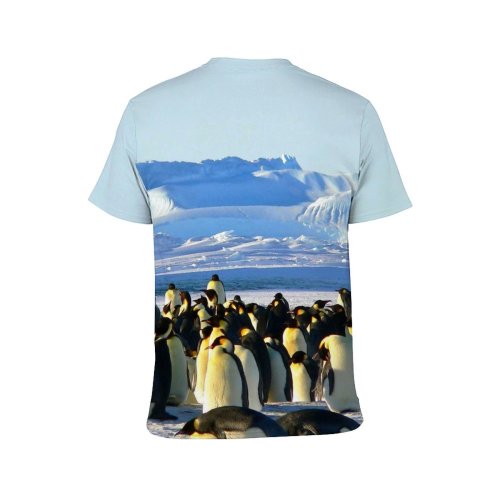 yanfind Adult Full Print T-shirts (men And Women) Antarctica Avian Birds Penguins Snow Wildlife Winter