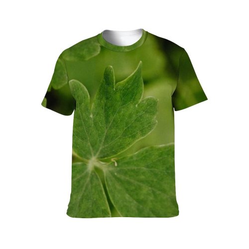 yanfind Adult Full Print T-shirts (men And Women) Summer Garden Grass Leaf Flower Outdoors Wild Flora Growth Clover Little Ecology