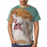 yanfind Adult Full Print T-shirts (men And Women) Cat Cute Pet