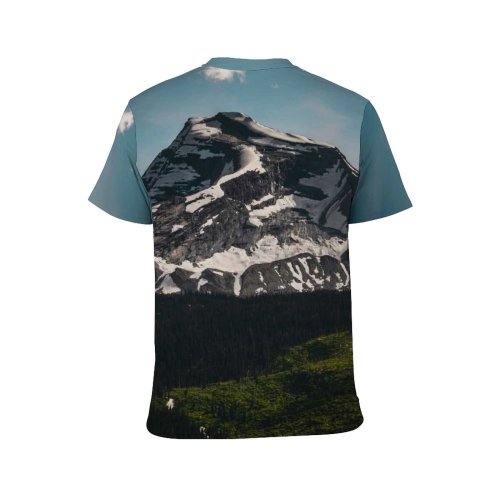 yanfind Adult Full Print T-shirts (men And Women) Dawn Landscape Fog Travel Cloud Rock Volcano Outdoors Valley Scenic Hike