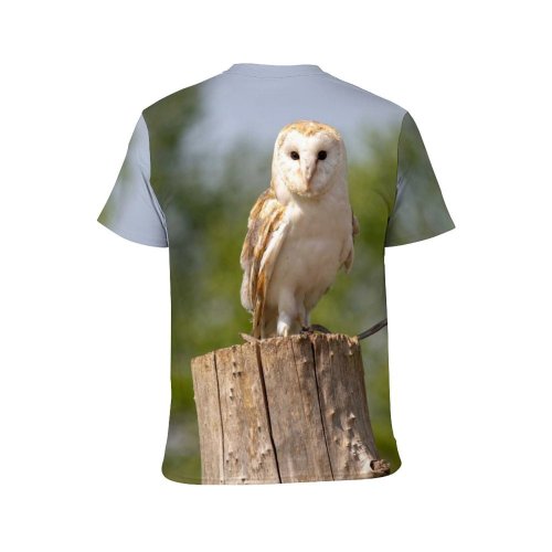 yanfind Adult Full Print T-shirts (men And Women) Wood Bird Cute Grass Tree Beak Portrait Outdoors Wild Wildlife Raptor Avian