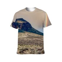 yanfind Adult Full Print T-shirts (men And Women) Atmosphere Botany Bristly Cloudy Colorful Daytime Desert Dry Formation Geology Grass Grow