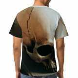 yanfind Adult Full Print T-shirts (men And Women) Bone Stack Books Dead Death Gothic Heart Horror Love Retro Rough Rusty