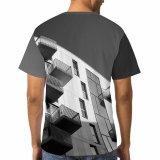 yanfind Adult Full Print T-shirts (men And Women) Architectural Design Architecture Building Clouds Glass Items Shot Outdoors Sky
