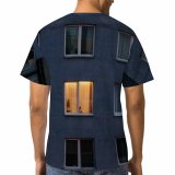 yanfind Adult Full Print T-shirts (men And Women) Block Building City Daylight Downtown Facade Ghetto Night Outdoors Outside