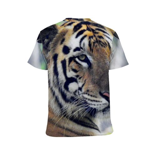 yanfind Adult Full Print T-shirts (men And Women) Big Fur Cat Hunter Jungle Safari Wildlife Angry Danger