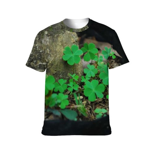 yanfind Adult Full Print T-shirts (men And Women) Wood Garden Luck Grass Park Leaf Tree Flower Outdoors Flora Growth Soil