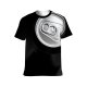 yanfind Adult Full Print T-shirts (men And Women) Dark Glass Reflection Chrome Drop Metallic Cola Glazed Aluminum Round