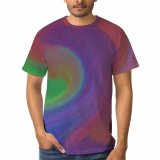 yanfind Adult Full Print T-shirts (men And Women) Art Creativity Surreal Rainbow Pastel Artistic Watercolor Acrylic Canvas Psychedelic