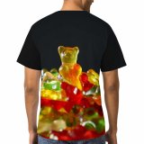 yanfind Adult Full Print T-shirts (men And Women) Bears Candy Colorful Colourful Colours Delicious Fruit Gums Jelly Gelatin Gold