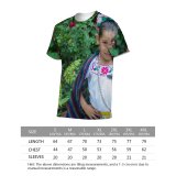 yanfind Adult Full Print T-shirts (men And Women) Fashion Summer Garden Cute Dress Flower Portrait Child Outdoors Smile Beautiful Wear