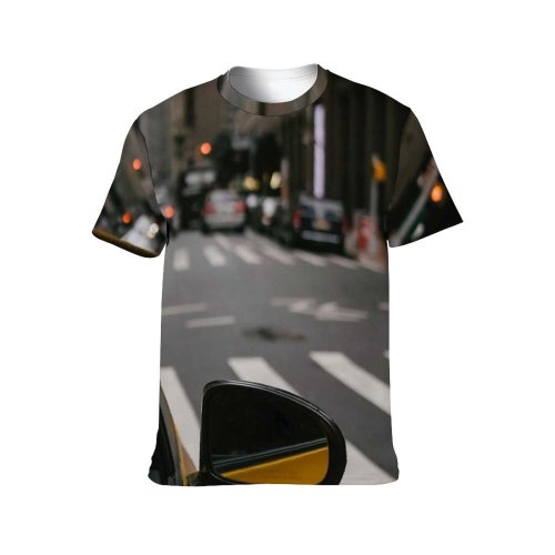 yanfind Adult Full Print T-shirts (men And Women) Architecture Asphalt Auto Automobile Building Cab Car Center City Commute Construction