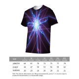 yanfind Adult Full Print T-shirts (men And Women) Abstract Light Spiral Render Dark-