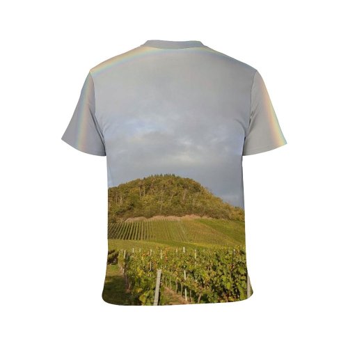 yanfind Adult Full Print T-shirts (men And Women) Landscape Storm Countryside Hill Agriculture Grass Tree Fall Travel Grassland