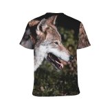 yanfind Adult Full Print T-shirts (men And Women) Park Canidae Carnivore Creeping Danger Dangerous Ears Farm Fluffy Fur Furry Pet