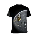 yanfind Adult Full Print T-shirts (men And Women) Bubbles Dark Drop Insubstantial Light Macro Moist