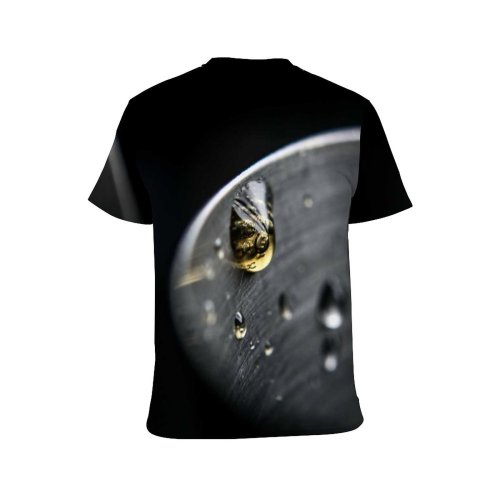yanfind Adult Full Print T-shirts (men And Women) Bubbles Dark Drop Insubstantial Light Macro Moist