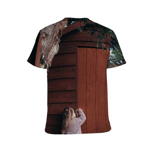 yanfind Adult Full Print T-shirts (men And Women) Bark Branch Building Calm Casual Child Curious Design Door Entrance Estate Exterior