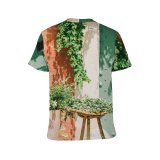 yanfind Adult Full Print T-shirts (men And Women) Door Ivy Plants Wall