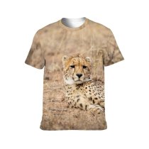 yanfind Adult Full Print T-shirts (men And Women) Grass Fur Cat Outdoors Hunter Wildlife Danger Serengeti Savanna Prey Kruger