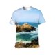 yanfind Adult Full Print Tshirts (men And Women) Lighthouse Portland Maine Headlight Sea NewEngland Atlantic Ocean Seascape Landscape