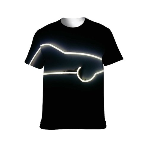 yanfind Adult Full Print T-shirts (men And Women) Dark Design Creativity Science Shining Bait Wire Electricity Illuminated Inspiration