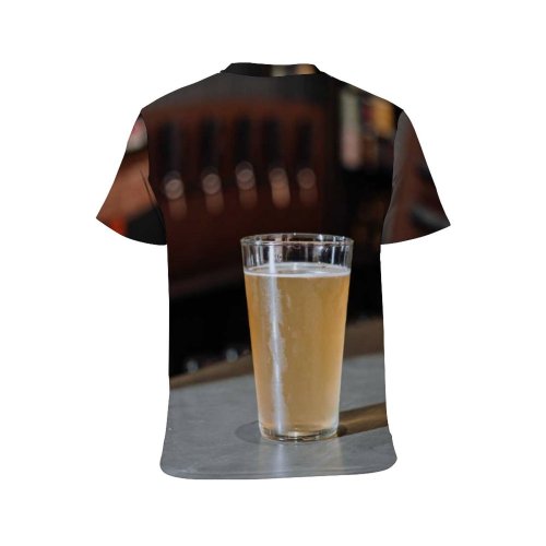 yanfind Adult Full Print T-shirts (men And Women) Wood Dark Bar Beer Room Action Still Liquor Offense