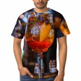 yanfind Adult Full Print T-shirts (men And Women) Restaurant Dark Bar Party Glass Beer Wine Nightlife Pub Whisky