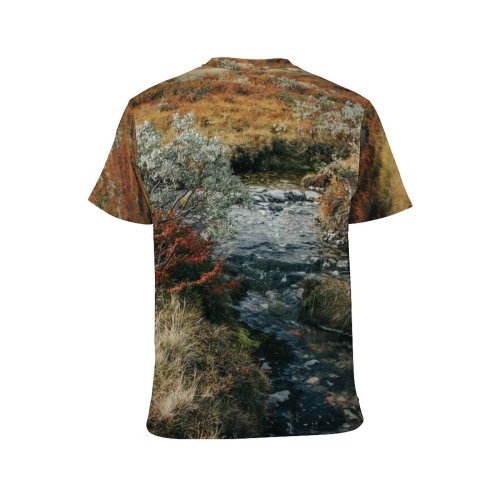 yanfind Adult Full Print T-shirts (men And Women) Desert Bush Hill Lake Park Tree Fall Travel Rock Outdoors Valley Scenic