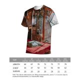 yanfind Adult Full Print T-shirts (men And Women) Apartment Bed Bedroom Blanket Brick Wall Calm Carpet Chair Comfort Cozy Cupboard