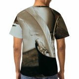 yanfind Adult Full Print T-shirts (men And Women) Emel Feather Mug Retro Rough Rusty Stationery Still Vintage Witchcraft Wood