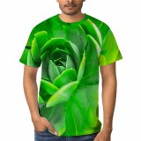 yanfind Adult Full Print T-shirts (men And Women) Summer Texture Garden Leaf Flower Outdoors Flora Growth Clover Succulent Botanical Disjunct