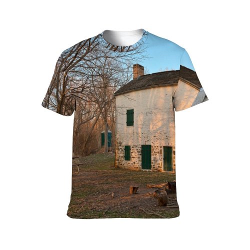 yanfind Adult Full Print T-shirts (men And Women) Lockhouse25 Architecture Building Sunset Hdr Lock Landmark Architectural Structure Construction Door Entrance