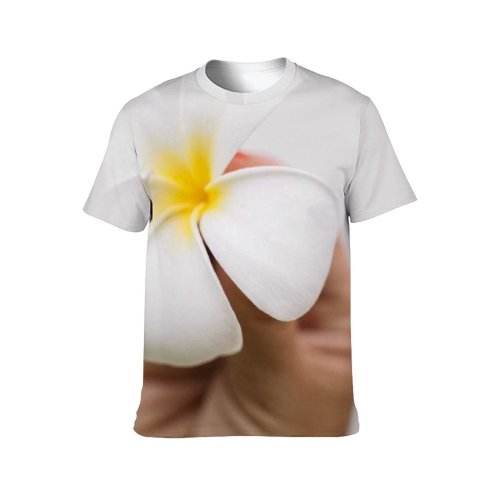 yanfind Adult Full Print T-shirts (men And Women) Love Relaxation Summer Flower Romance Elegant Zen Conceptual Delicate Simplicity Purity