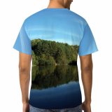 yanfind Adult Full Print Tshirts (men And Women) Landscapes Trees Lakes Sky Autumn Fall Seasons Leaves Colorful