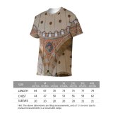 yanfind Adult Full Print T-shirts (men And Women) Art Architecture Travel Ceiling Design Decoration Religion Dome Gold Ancient