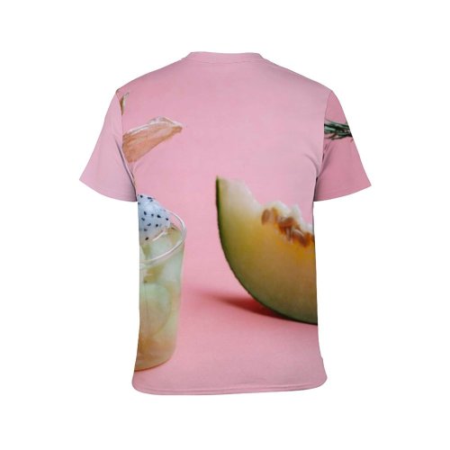 yanfind Adult Full Print T-shirts (men And Women) Appetizing Aromatic Arrangement Ball Beverage Cocktail Space Decorate Decoration Delectable Delicious Edible