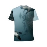 yanfind Adult Full Print T-shirts (men And Women) Aquatic Deep Marine Wildlife Ocean Pinniped Saltwater Sea Lion Seal Underwater