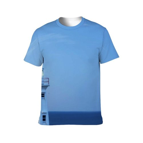 yanfind Adult Full Print T-shirts (men And Women) Lighthouse Clouds Light Ocean Atlantic Newfoundland Capespear Landscape Danger Safety Insurance