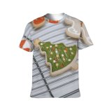 yanfind Adult Full Print T-shirts (men And Women) Aroma Assorted Baked Blurred Candy Cane Celebrate Christmas Colorful Cookie Cooling Creative
