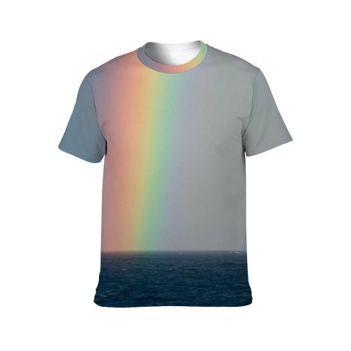 yanfind Adult Full Print T-shirts (men And Women) Calm Cloudless Cloudy Colorful Country Horizon Intense Journey Leisure Light Marine Nautical