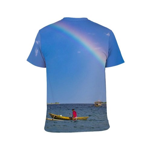 yanfind Adult Full Print T-shirts (men And Women) Sea Landscape Sand Ocean Bay Summer Travel Seascape Seashore Island Recreation