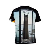 yanfind Adult Full Print T-shirts (men And Women) Arrangement Atmosphere Balcony Bridal Celebrate Ceremony Classy Contemporary Dark Decoration Elegant Empty
