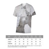 yanfind Adult Full Print Tshirts (men And Women) Texture Abandoned Abstract Built Ceiling Cement Concrete Construction Cracked Grey Grunge Repair
